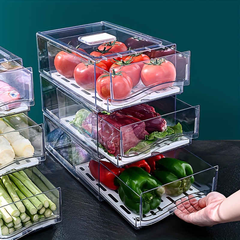 Pet Supplies Stores - 1pcKitchen buzdolabı saklama kutusu çekmece tipi