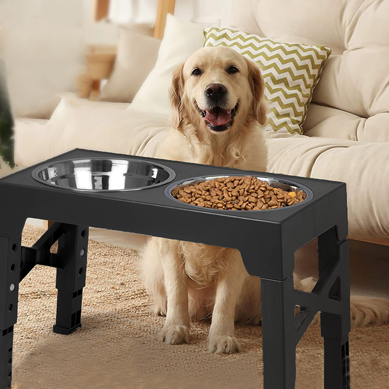 Pet Supplies Dog Food - BOOTEELY Yükseltilmiş Köpek Besleyici Kaseler Çift